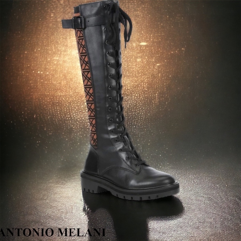 Antonio Melani 20t Anniversary Mixed Medium Tall Combat Boot